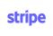 A blue stripe logo with the word " stripe ".